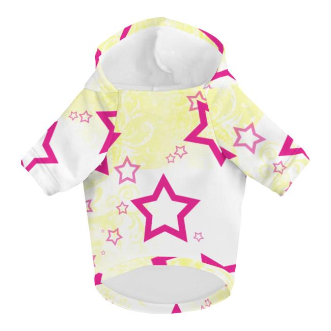 Preview: Hunde-Hoodie, Hundemotiv Bärbel – bunte Popart, gemütlich, waschbar, Polyster